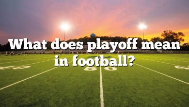 What does playoff mean in football?