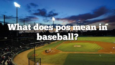 What does pos mean in baseball?