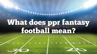 What does ppr fantasy football mean?