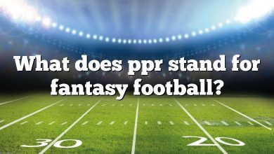 What does ppr stand for fantasy football?