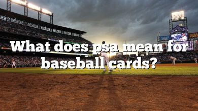 What does psa mean for baseball cards?