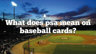 What does psa mean on baseball cards?