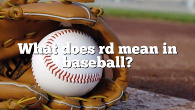 What does rd mean in baseball?