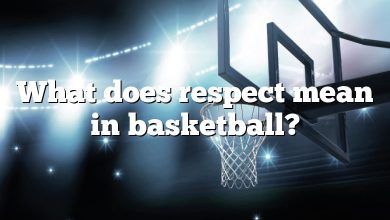 What does respect mean in basketball?