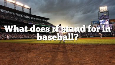 What does rf stand for in baseball?
