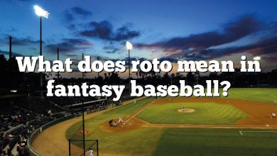 What does roto mean in fantasy baseball?