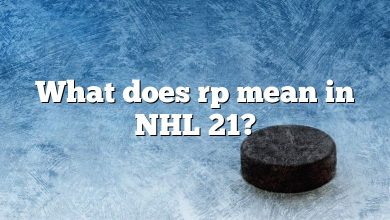 What does rp mean in NHL 21?