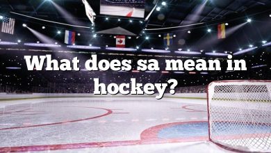 What does sa mean in hockey?