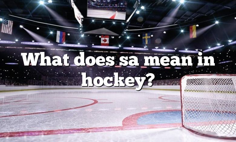What does sa mean in hockey?