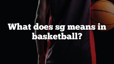 What does sg means in basketball?