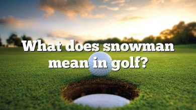 What does snowman mean in golf?