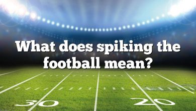 What does spiking the football mean?