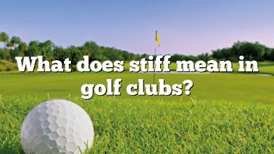 What does stiff mean in golf clubs?
