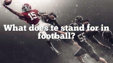 What does te stand for in football?