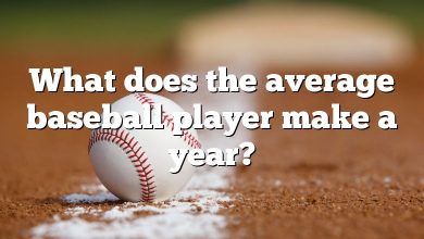 What does the average baseball player make a year?