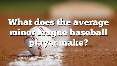 What does the average minor league baseball player make?