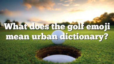 What does the golf emoji mean urban dictionary?