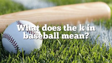 What does the k in baseball mean?