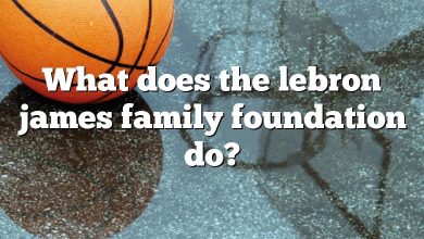 What does the lebron james family foundation do?