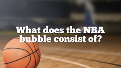 What does the NBA bubble consist of?