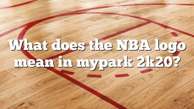 What does the NBA logo mean in mypark 2k20?