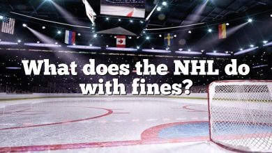 What does the NHL do with fines?