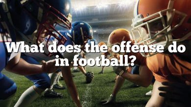 What does the offense do in football?