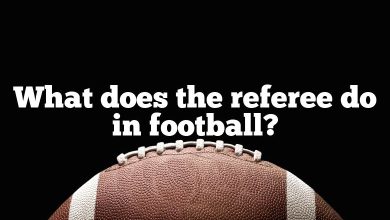 What does the referee do in football?