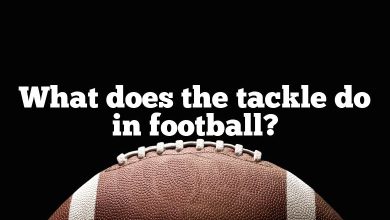 What does the tackle do in football?