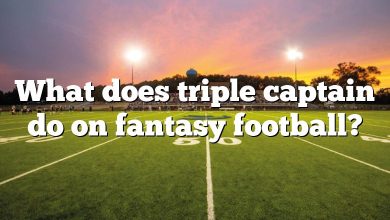 What does triple captain do on fantasy football?