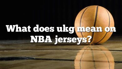 What does ukg mean on NBA jerseys?