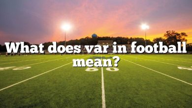 What does var in football mean?