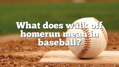 What does walk off homerun mean in baseball?