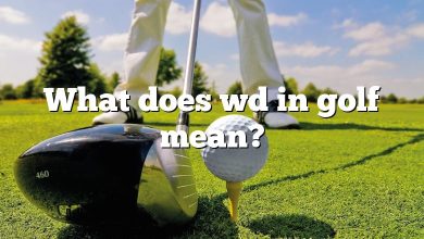 What does wd in golf mean?