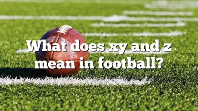 What does xy and z mean in football?