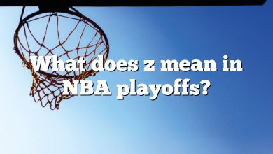 What does z mean in NBA playoffs?