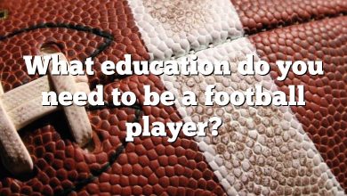 What education do you need to be a football player?