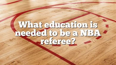 What education is needed to be a NBA referee?