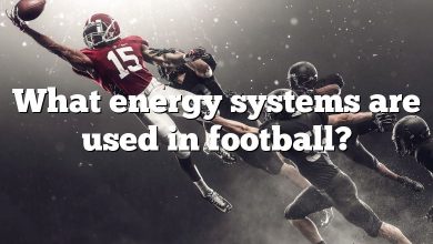 What energy systems are used in football?