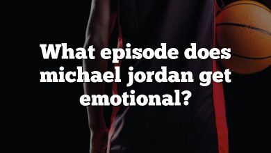 What episode does michael jordan get emotional?