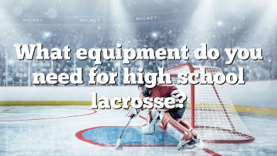 What equipment do you need for high school lacrosse?