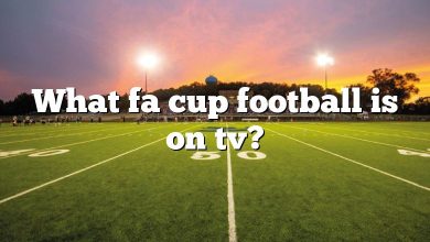 What fa cup football is on tv?