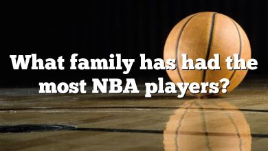 What family has had the most NBA players?