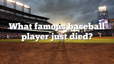 What famous baseball player just died?