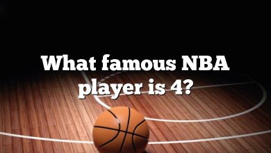 What famous NBA player is 4?