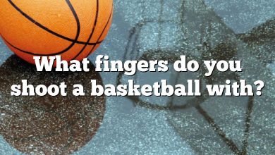 What fingers do you shoot a basketball with?