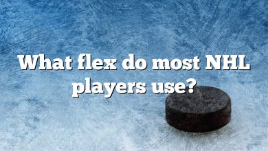 What flex do most NHL players use?