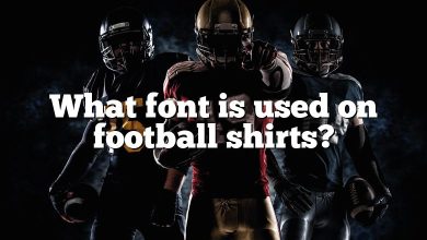 What font is used on football shirts?