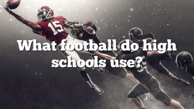 What football do high schools use?