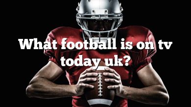 What football is on tv today uk?